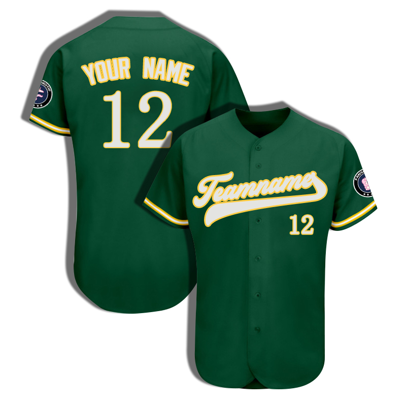 【 Senior baseball apparel 】green American baseball apparel competition special clothing wear wear - fansmotif