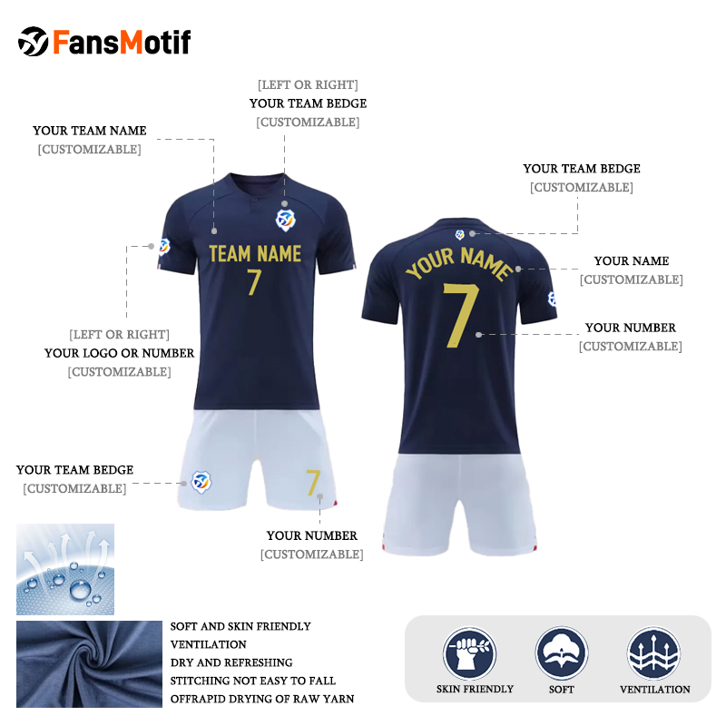 【 Senior jersey customization 】GF High quality jersey full body custom football clothing set - fansmotif