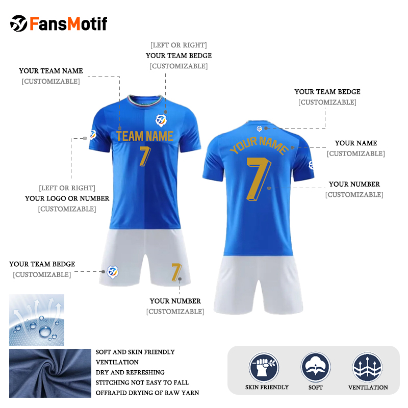 【 Senior jersey customization 】 GI Customized quick-drying jerseys for school football team - fansmotif