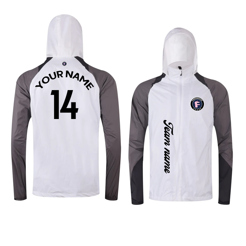 【 High Quality Windbreaker 】White gray reflective waterproof windbreaker High quality windbreaker - fansmotif
