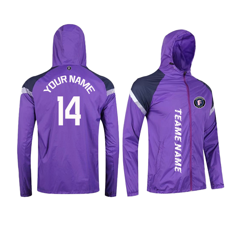 【 High Quality Windbreaker 】Purple reflective waterproof windbreaker High quality windbreaker - fansmotif