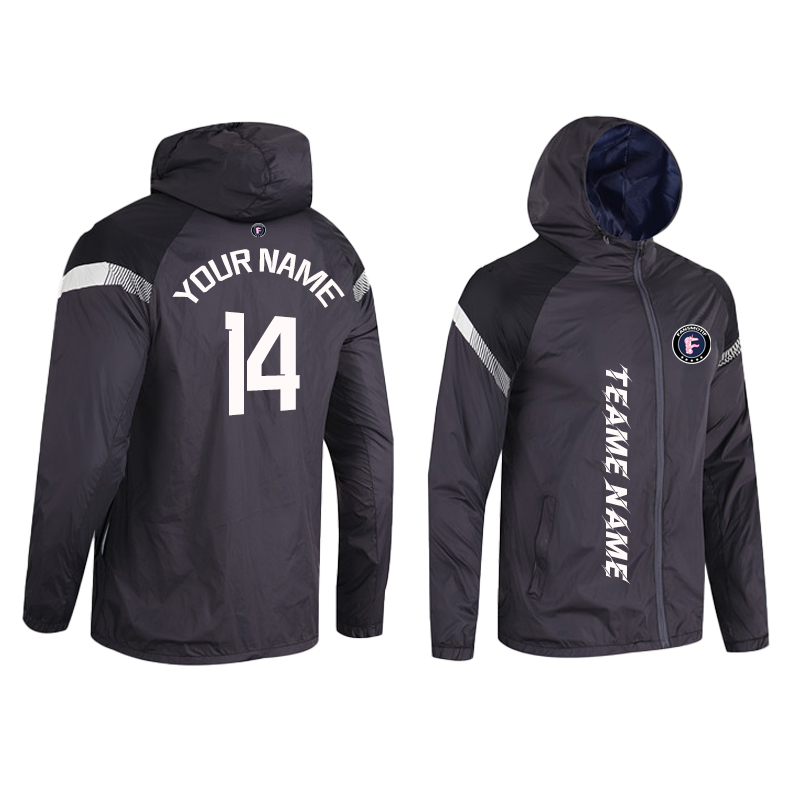 【 High Quality Windbreaker 】Dark grey reflective waterproof windbreaker High quality windbreaker - fansmotif