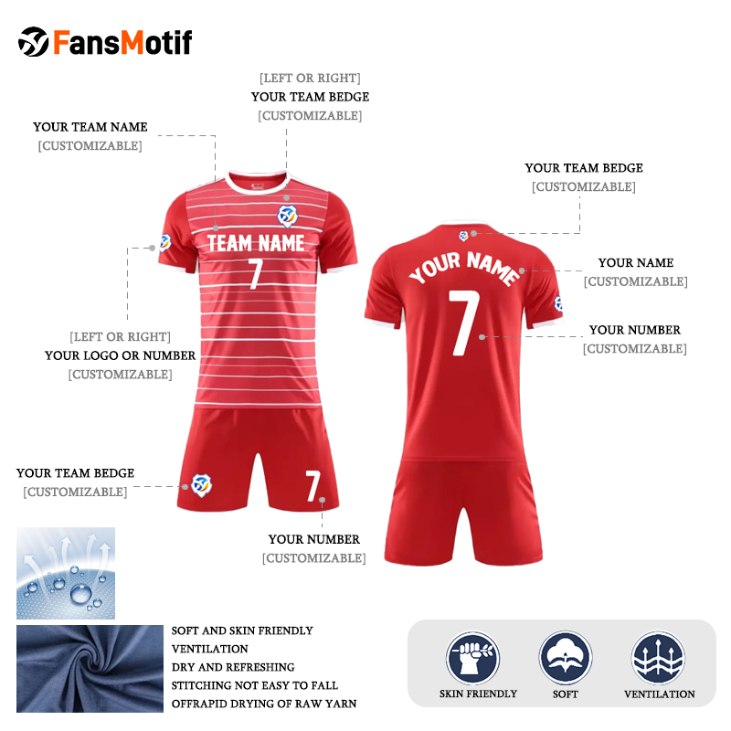 【 Senior jersey customization 】JB Customized full set of adult children's game sportswear - fansmotif