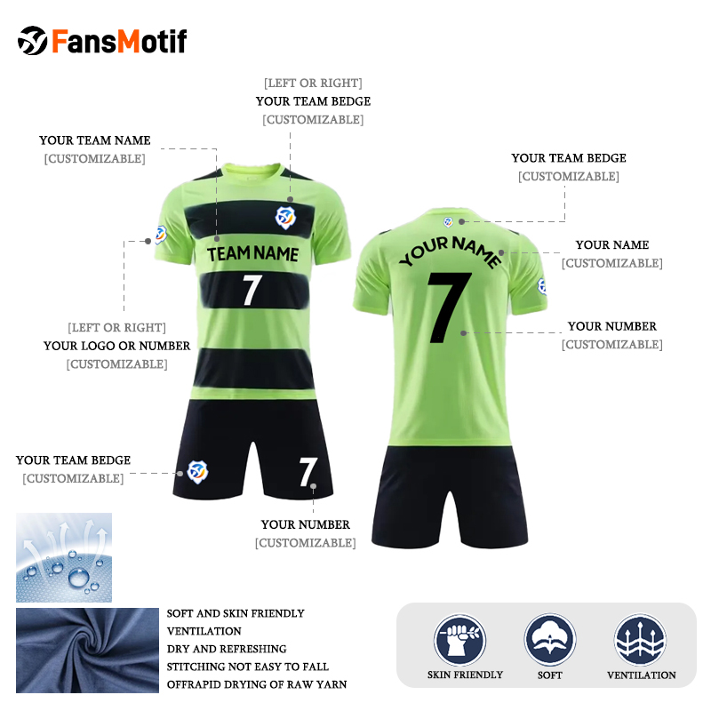 【 Senior jersey customization 】JM Customized adult football jersey game jersey team jersey - fansmotif
