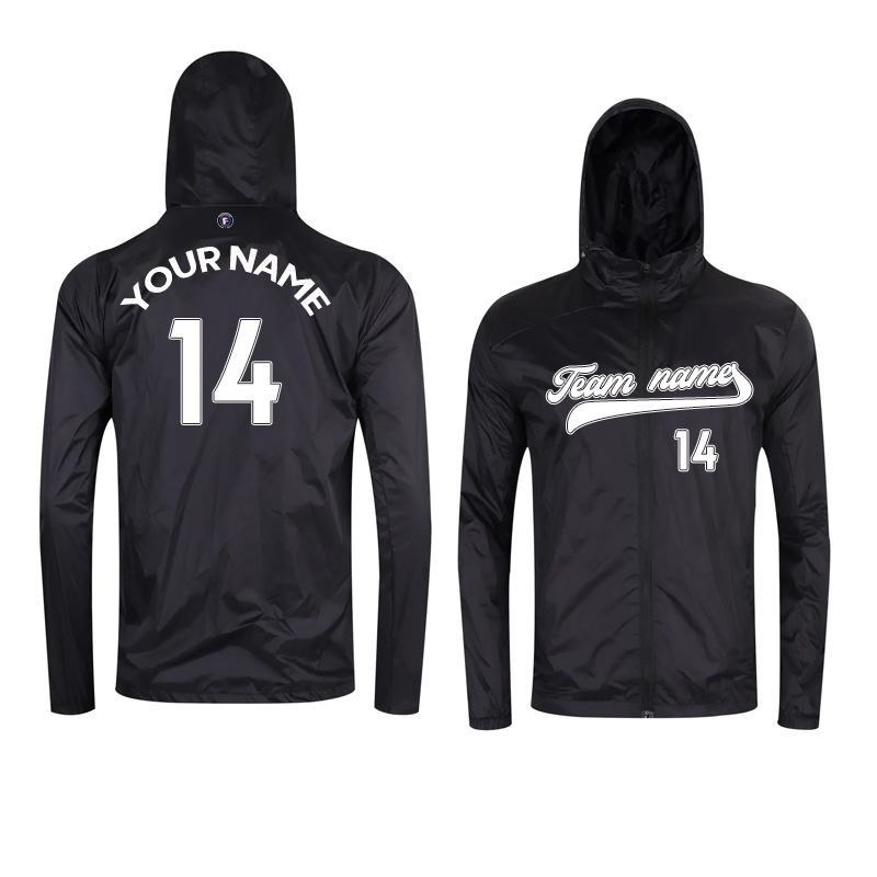 【 High Quality Windbreaker 】Black reflective waterproof windbreaker High quality windbreaker - fansmotif